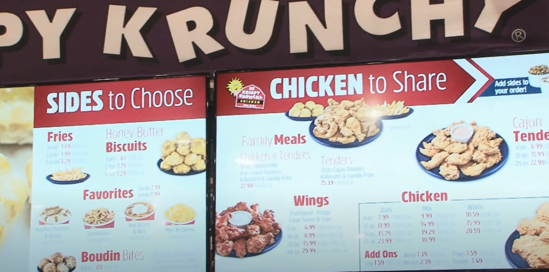 The Krispy Krunchy Chicken operating hours